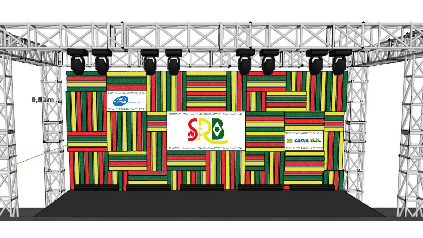 Cenografia para eventos — projeto cênico 071 Estruturas.